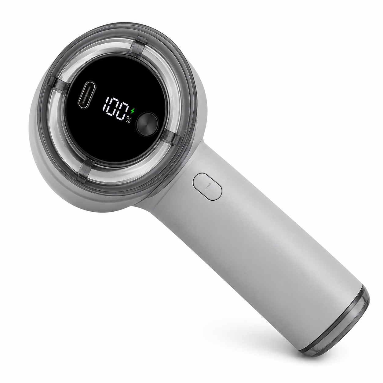 Crystal High Speed Handheld Fan – Rechargeable Portable Mini Cooling Fan with LED Display & Type-C Charging