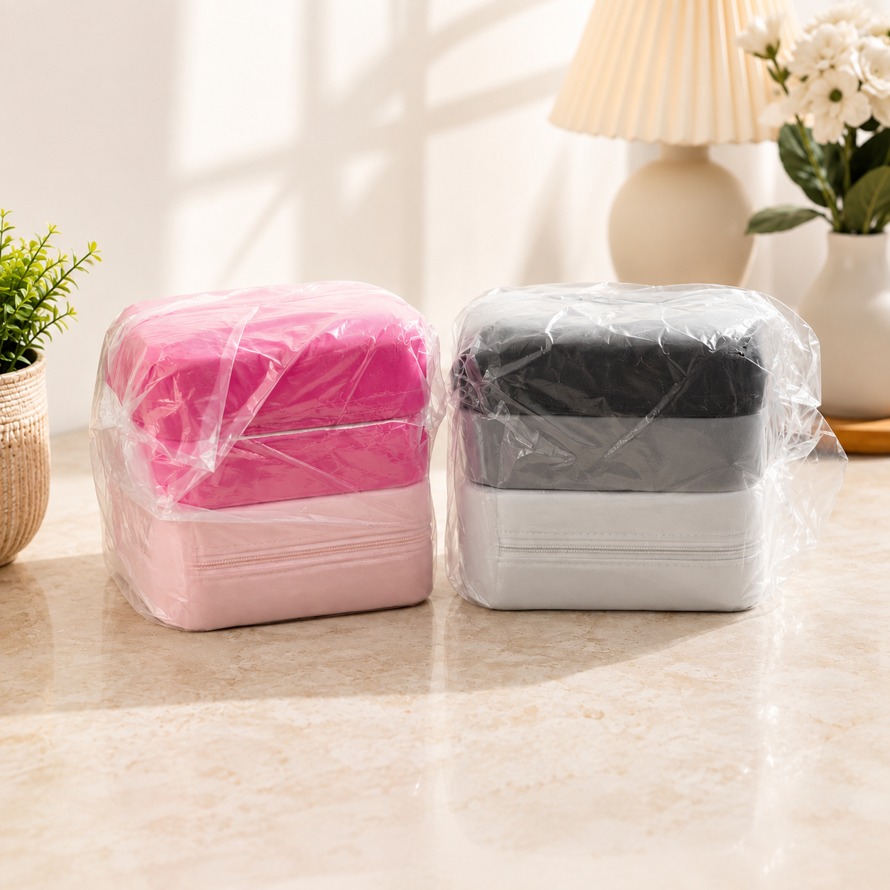 Portable Travel Cosmetic & Toiletry Storage Bag | Multi-Purpose Makeup Organizer with Zipper