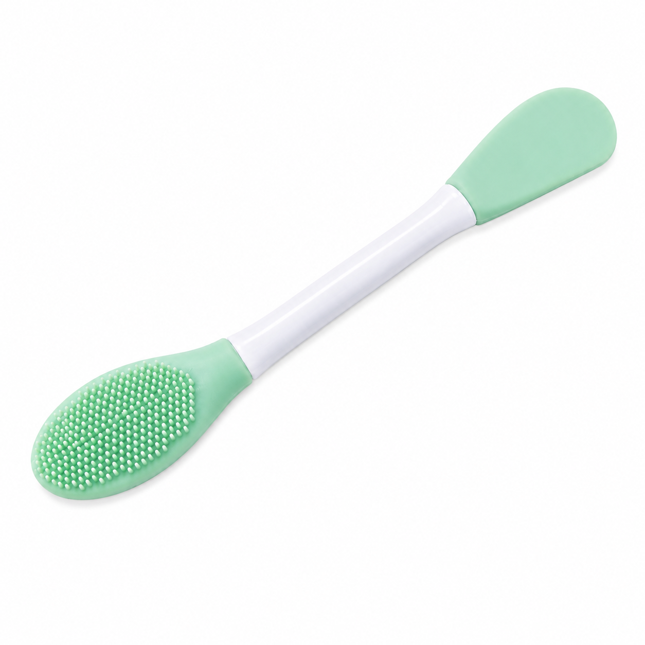 2-in-1 Silicone Face Mask Applicator Brush & Spatula – Soft, Hygienic & Reusable Skincare Tool