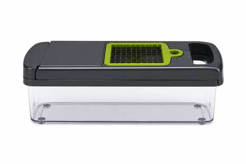 Premium 16-in-1 Vegetable Cutter | Stainless Steel Blades with Food Container