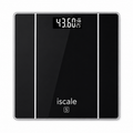 iScale Electronic Bathroom Scale – Digital LED Weight Machine | High Accuracy | 180kg Capacity | Tempered Glass Body
