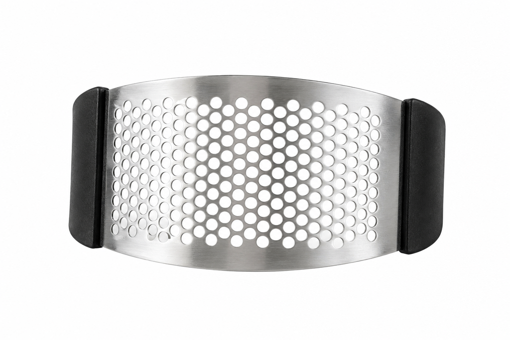 Premium Garlic & Ginger Grater – Stainless Steel Manual Kitchen Grater with Ergonomic Handle