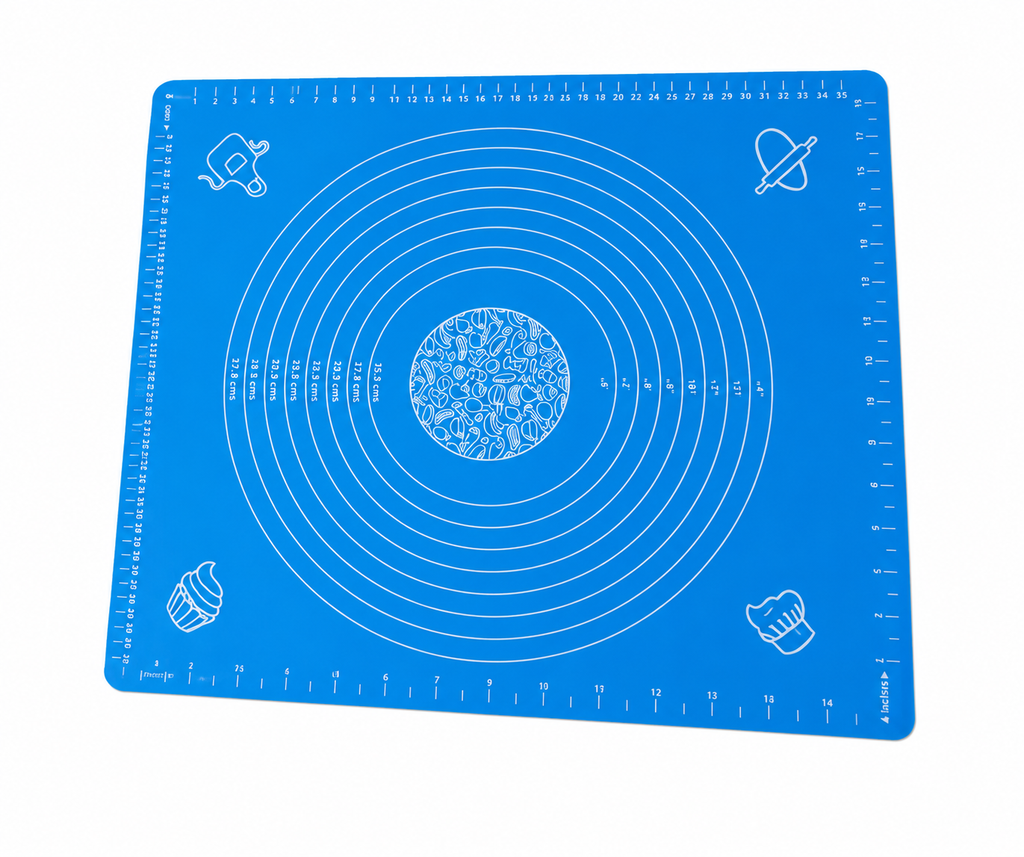 Premium Silicone Baking Mat – Non-Stick Food Grade Pastry & Dough Rolling Mat | Heat Resistant Reusable Kitchen Baking Sheet