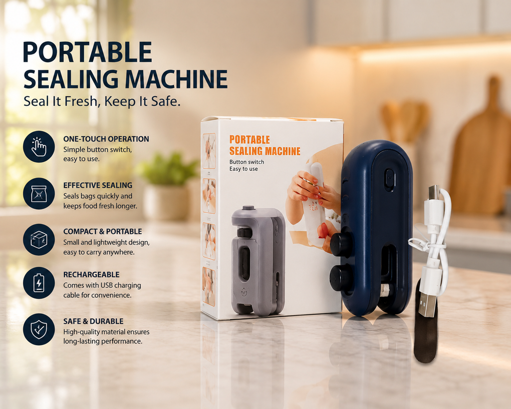 Title: Portable Mini Sealer Machine – Keep Your Snacks Fresh Anytime, Anywhere