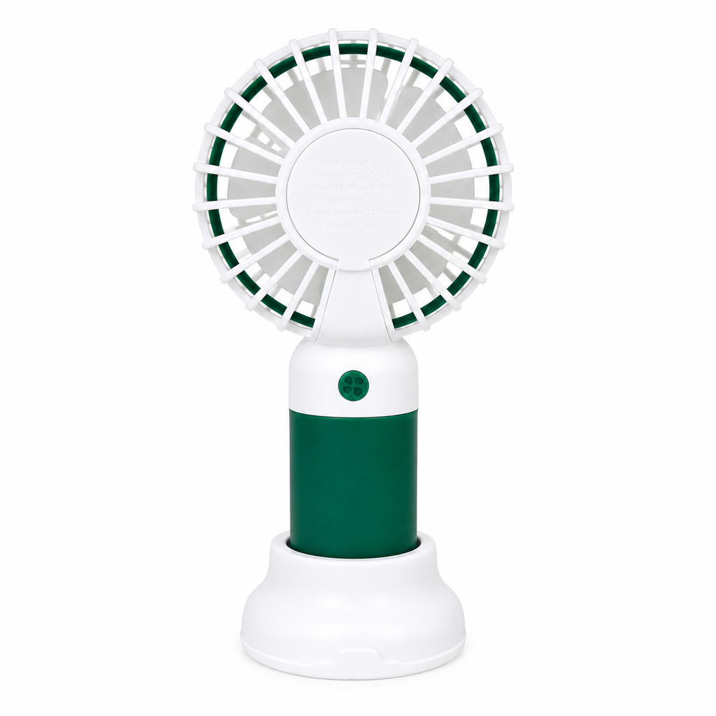 Mini Handheld Rechargeable Fan – Portable USB Cooling Fan with Stand