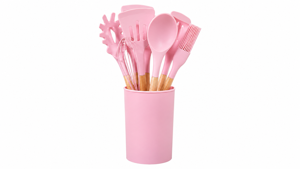 11-in-1 Premium Silicone Kitchen Utensils Set – Heat Resistant Non-Stick Cooking Tools