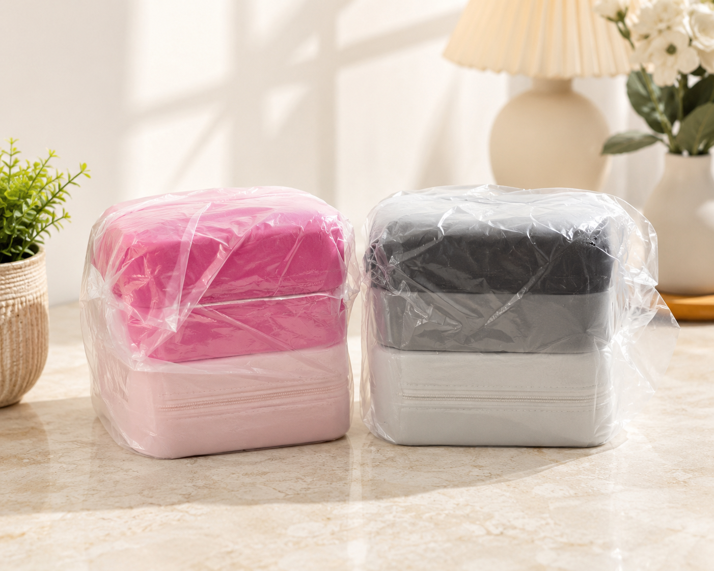 Portable Travel Cosmetic & Toiletry Storage Bag | Multi-Purpose Makeup Organizer with Zipper