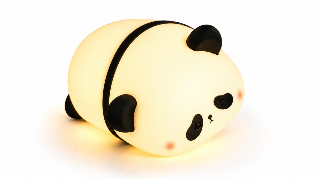 Panda Silicone Night Light – USB Rechargeable Soft LED Lamp | Tap Control