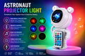Astronaut Galaxy Projector – Starry Sky Night Light with Remote Control