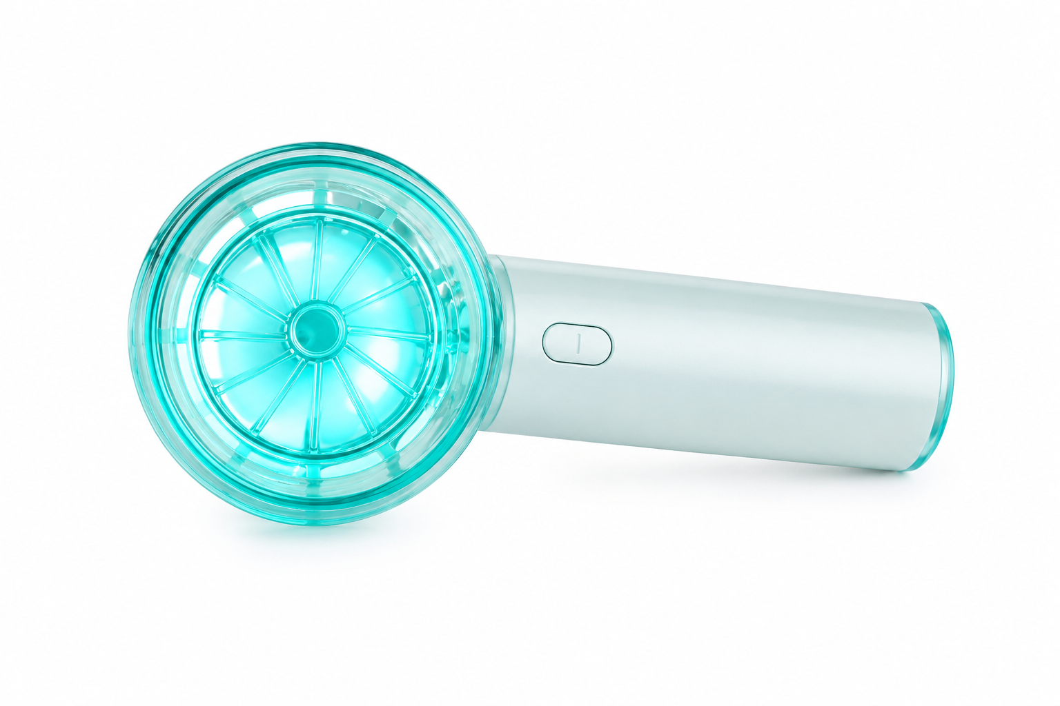 Crystal High Speed Handheld Fan – Rechargeable Portable Mini Cooling Fan with LED Display & Type-C Charging