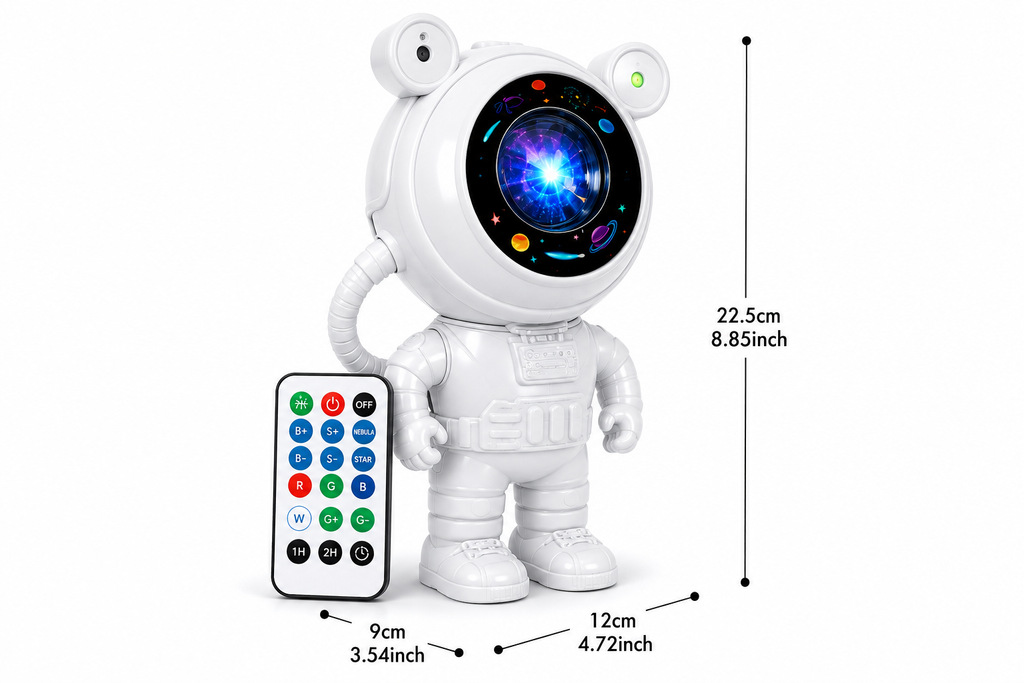 Astronaut Galaxy Projector – Starry Sky Night Light with Remote Control