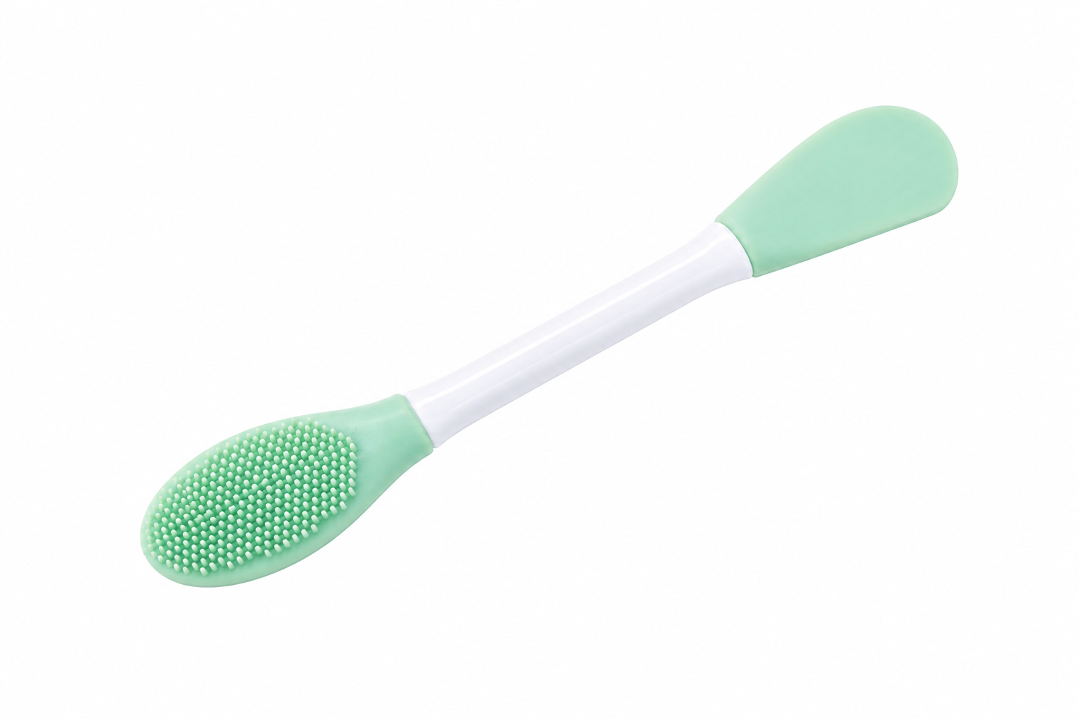 2-in-1 Silicone Face Mask Applicator Brush & Spatula – Soft, Hygienic & Reusable Skincare Tool
