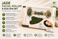 Premium Jade Facial Roller & Gua Sha Set | Natural Face Massager for Glowing Skin