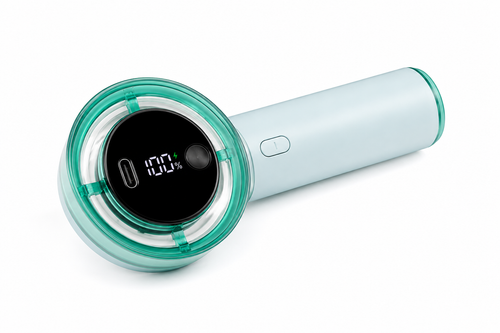 Crystal High Speed Handheld Fan – Rechargeable Portable Mini Cooling Fan with LED Display & Type-C Charging