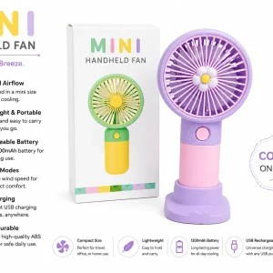 Mini Handheld Rechargeable Fan – Portable