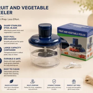 Rechargeable Electric Peeler – Fast & Effortless Fruit