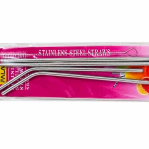 Stainless Steel Reusable Drinking Straws Set
