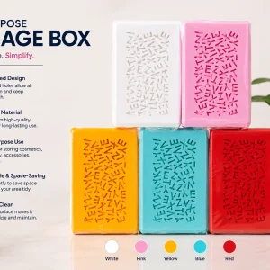 Ventilated Storage Box – Stackable Organizer for Home & Office